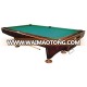 P010 solid wood and slate pool billiard table