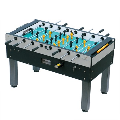 Indoor entertainment glass top coin operated football table game